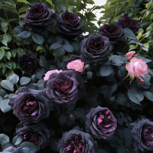 Роза Черная купить по цене от 450р. в интернет-магазине «Посадика» с доставкой почтой в в Протвиное и по всей России – [изображение №1].