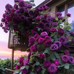 Роза Плетистая Плум Пэшн купить по цене от 610р. в интернет-магазине «Посадика» с доставкой почтой в в Протвиное и по всей России – [изображение №1].